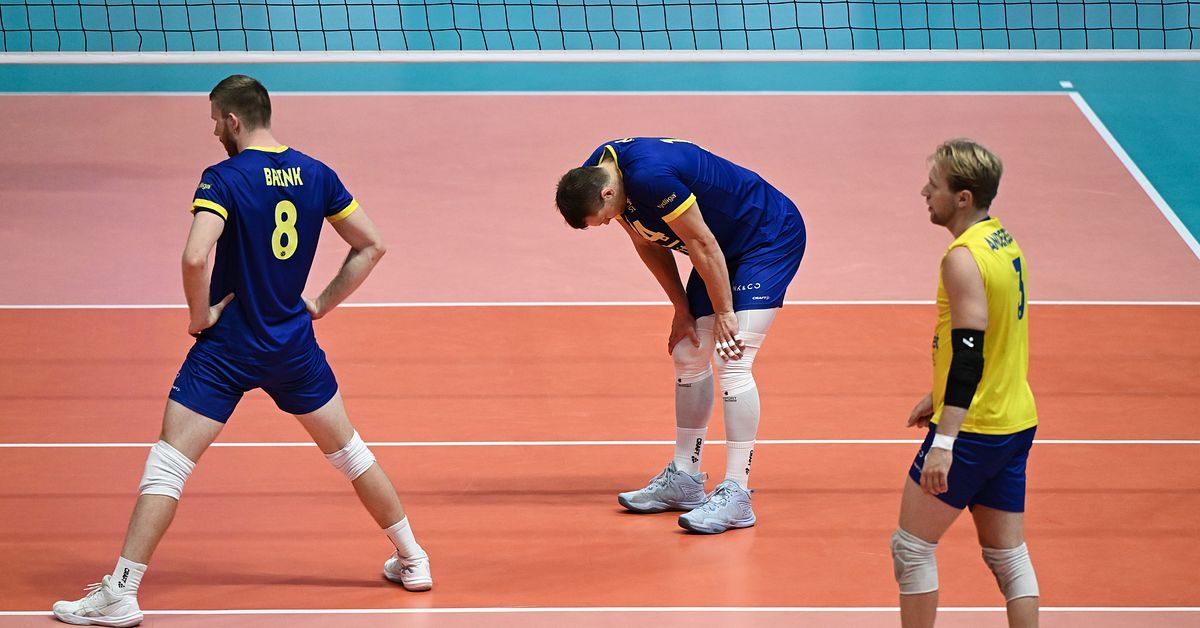 Sverige föll mot Slovenien i tre raka set på volleyboll-EM