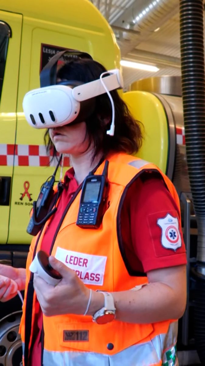 Nødetatene redder VR-mennesker