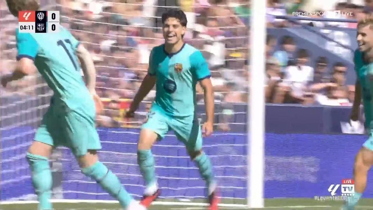 Xavi Espart se estrena como goleador con el primer equipo y abre la lata