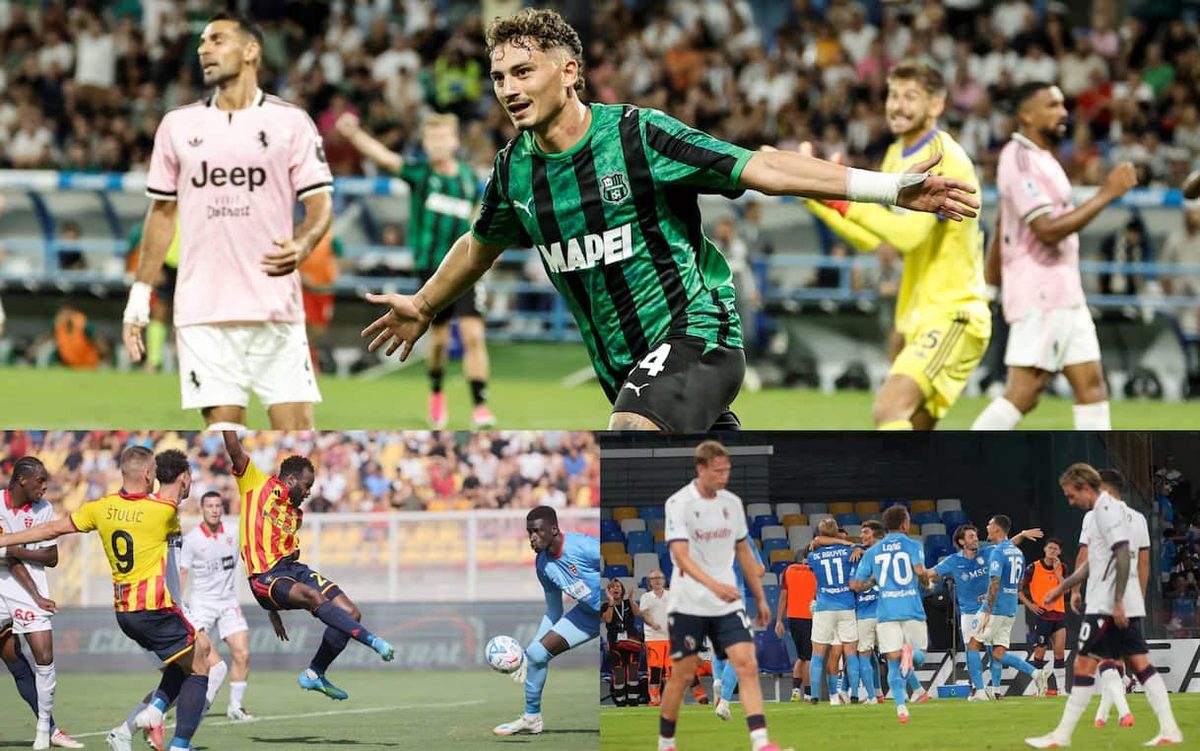 Serie A, risultati: Napoli-Bologna 1-0, Lecce-Monza 3-2. In corso Sassuolo-Juventus. VIDEO