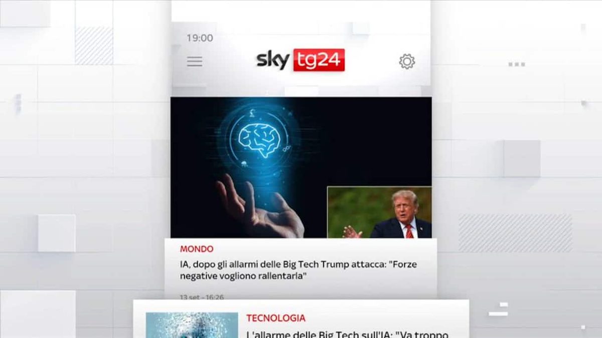 I titoli di Sky TG24 del 13 settembre, edizione delle 19