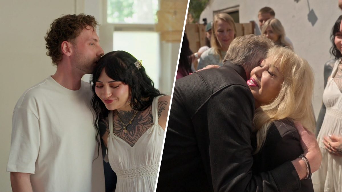 Christina Curry emotioneel om hereniging ouders in Adam's Family