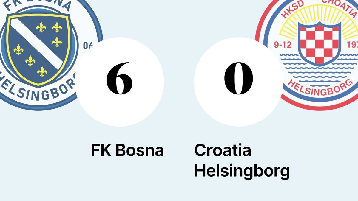FK Bosna tog storseger mot Croatia Helsingborg