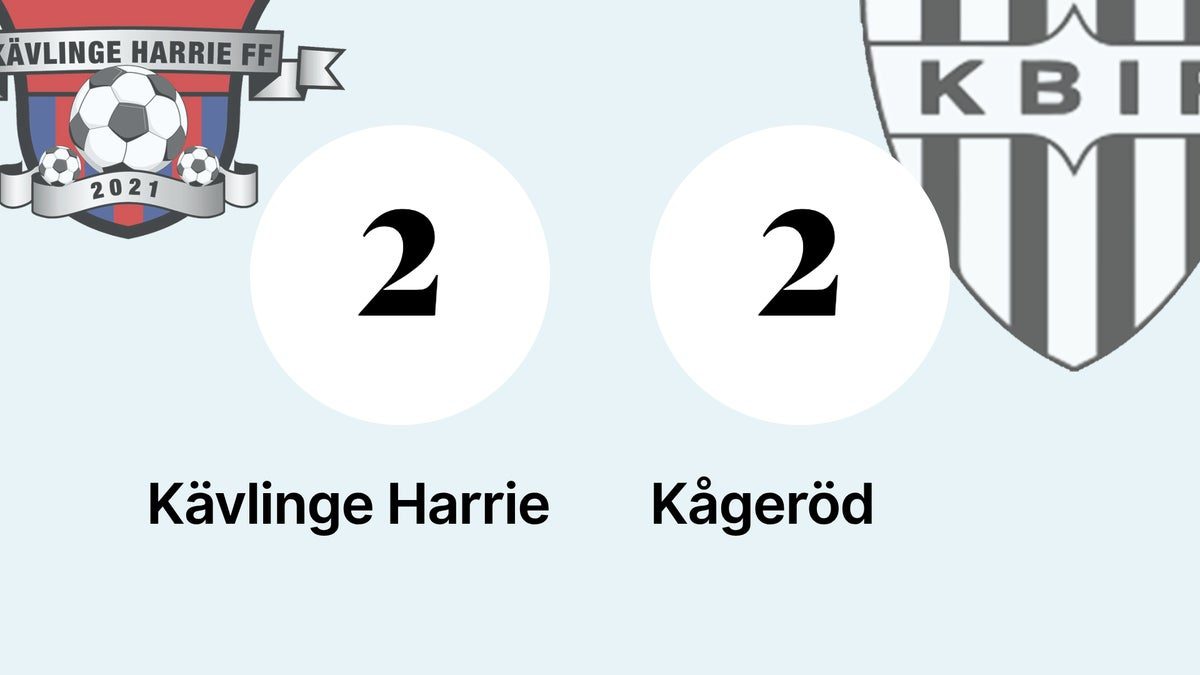 Kågeröd tappade segern mot Kävlinge Harrie