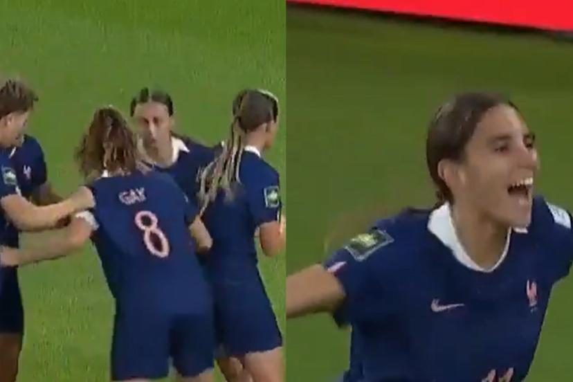 Une ronde dans la surface puis un but : la drôle de tactique gagnante des joueuses de l'équipe de France lors de la Cou…