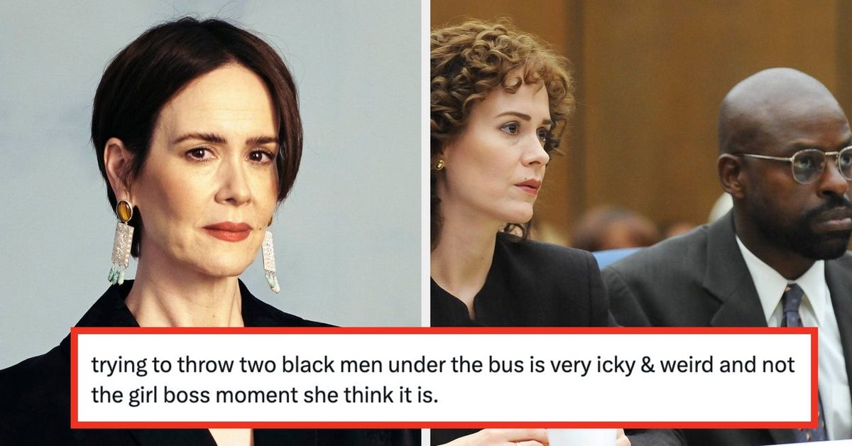 “This Is A Very White Woman Take”: Sarah Paulson Is Being Accused Of Throwing Sterling K. Brown And Courtney B. Vance “…