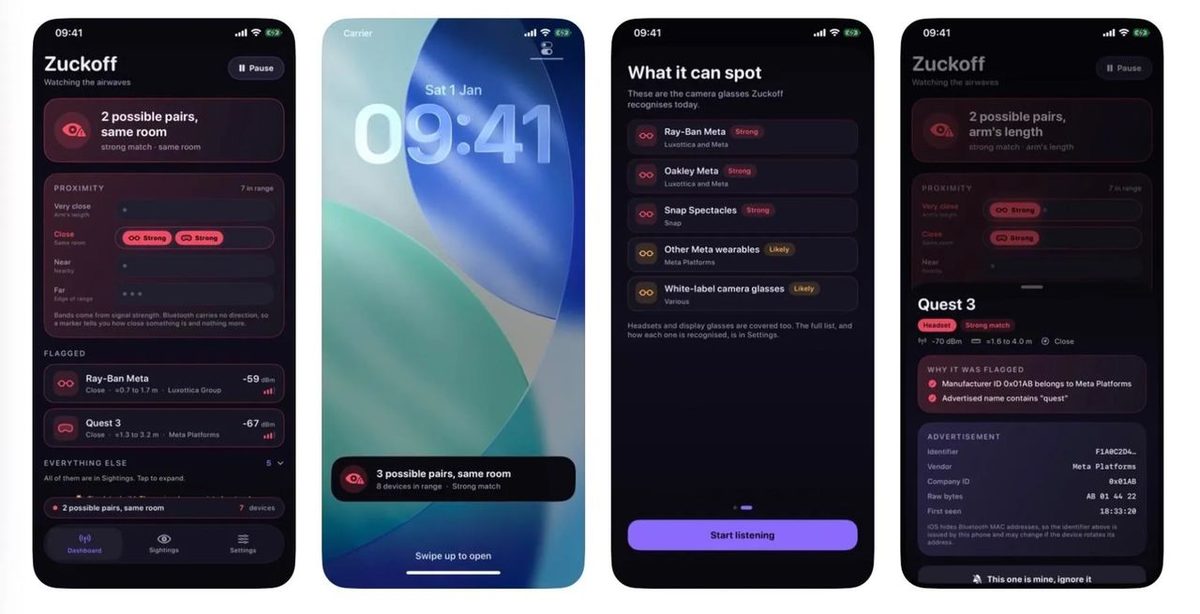 Ny iPhone-app varnar för Metas smarta glasögon