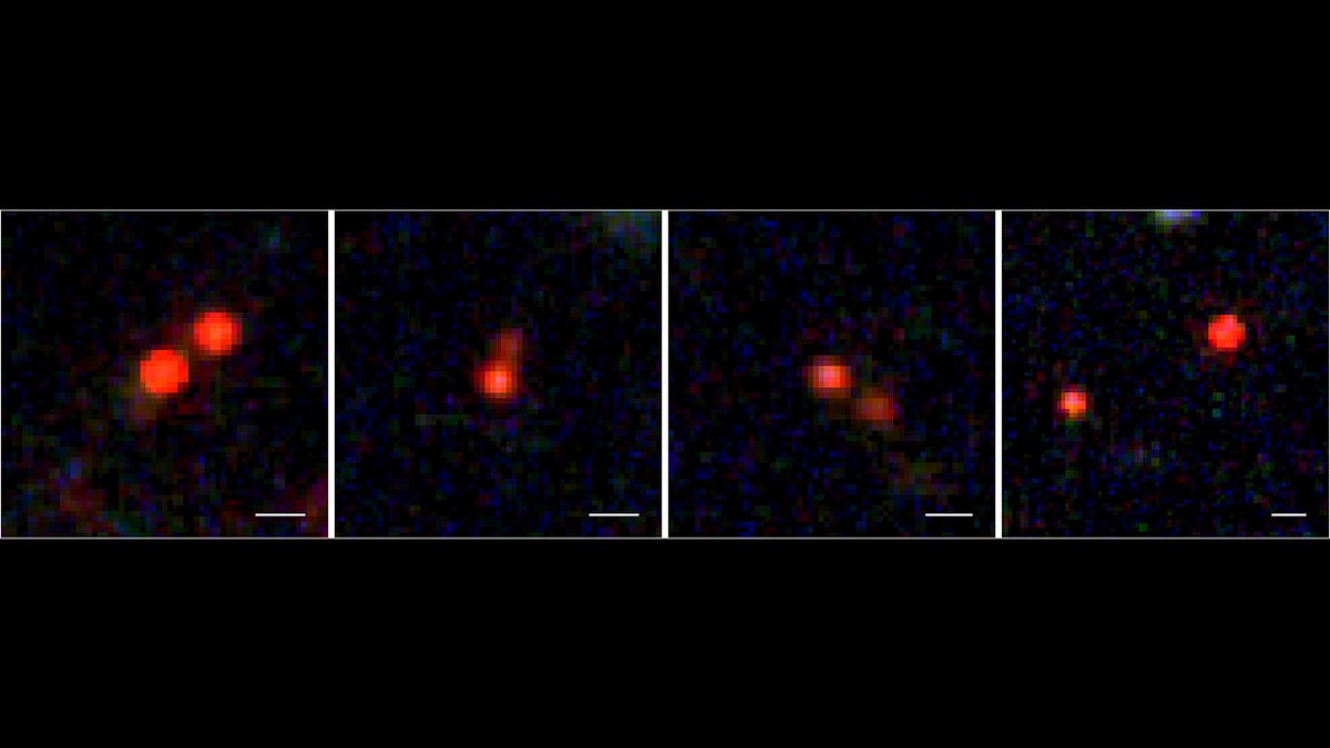 Ungewöhnliches Doppel: Verschmelzen hier Paare von Little Red Dots?
