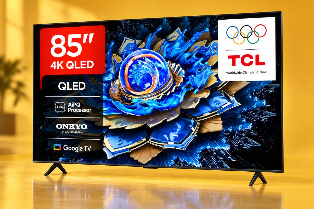 TCL QLED da 85 pollici a 818€, maxi schermo per film, sport e giochi