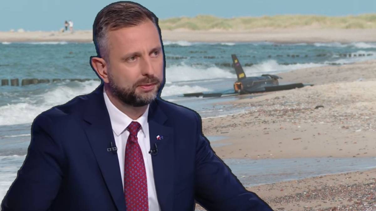 Wojskowy dron na plaży. Szef MON przekazał nowe informacje. "Zalecam wyjątkową ostrożność"