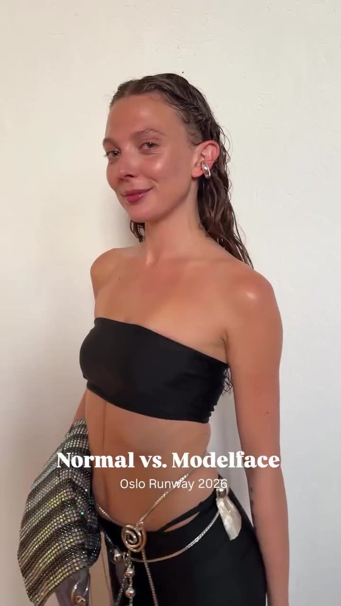 Normal face vs. Model face 🔥 Watch the models go into character @oslorunway 2026 @envelope1976 @pearloctopuss.y @ellaa…