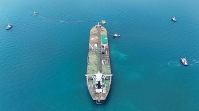 VS ontkennen dat olietanker ontploft is na aanvaring met mijn: “Deze leugens zijn nieuwe intimidatiepoging van Iran”