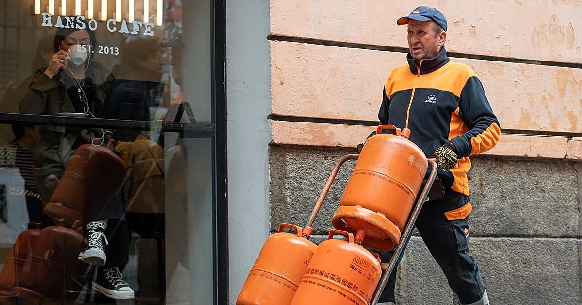 El precio de la bombona de butano sube a partir de hoy y se acerca a su máximo en cuatro años