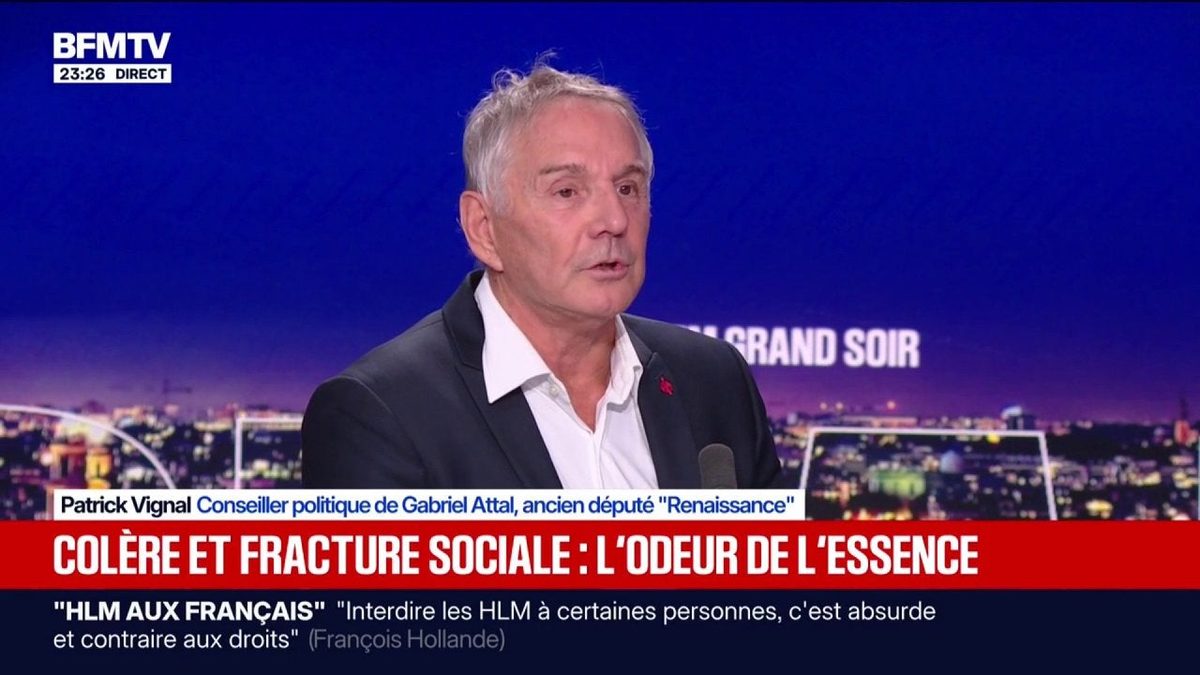 Colère et fracture sociale en France: "Je sens que ça va péter", lance Patrick Vignal, conseiller politique de Gabriel…