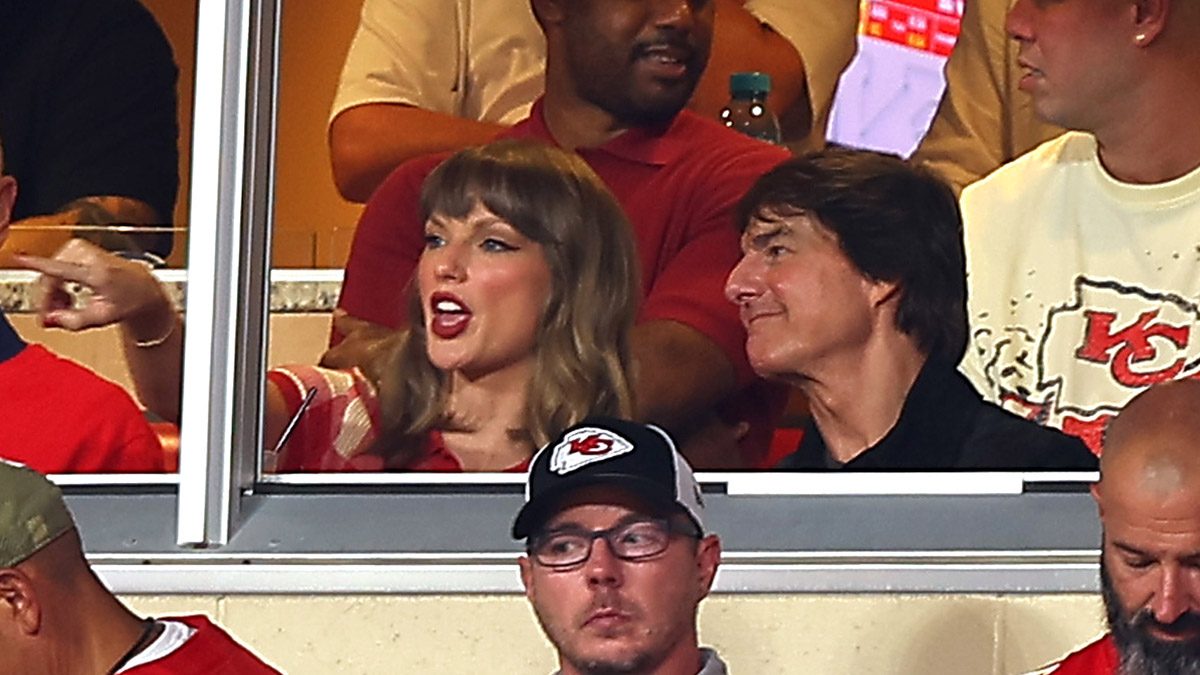 Taylor Swift Sits with Tom Cruise at Chiefs’ September 14 Game, Skips Emmys Despite Pre-Taped Skit
