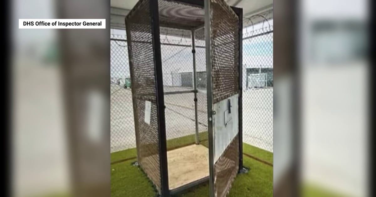 Report finds 'Alligator Alcatraz' held immigrants in cages the size of phone booths