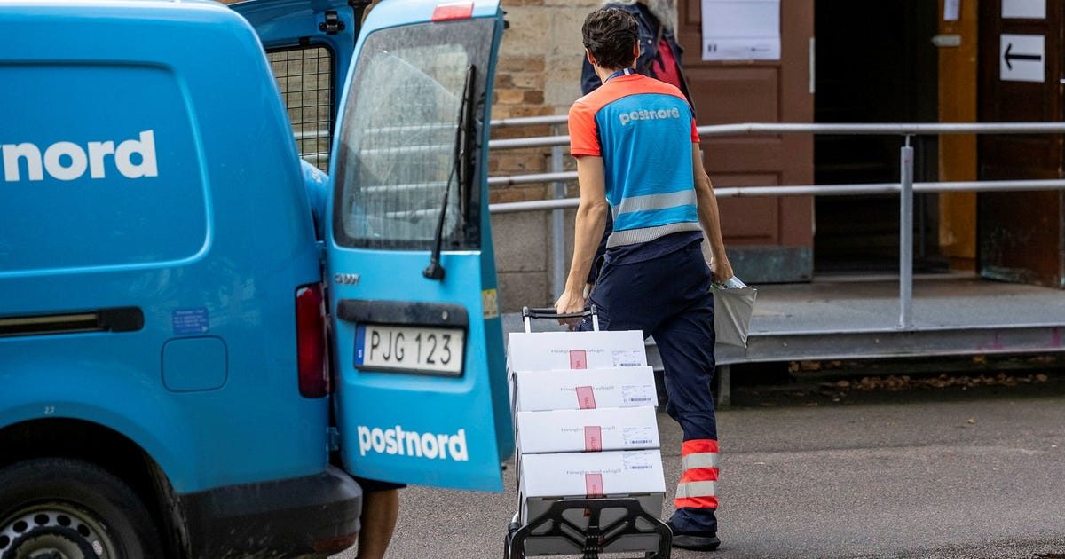 Problem hos Postnord försenar kommuners rösträkning