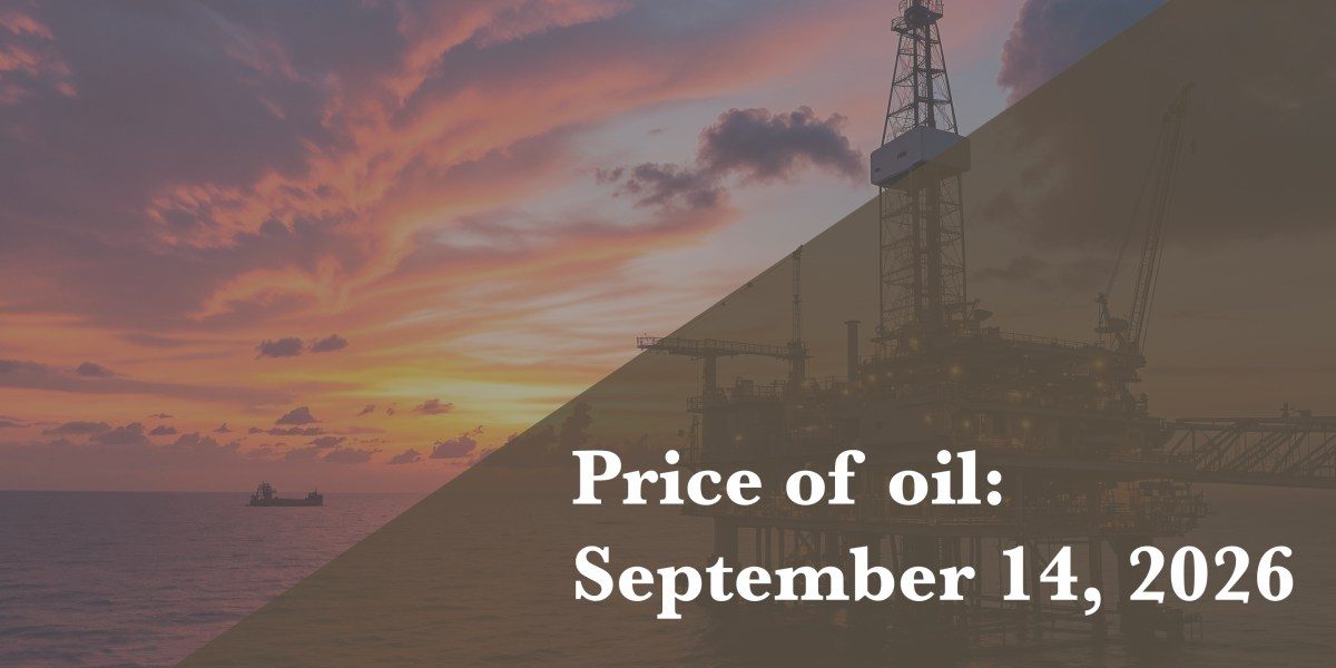 Current price of oil as of September 14, 2026