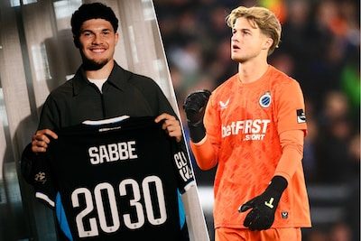 Club Brugge breekt contract van Kyriani Sabbe open tot 2030 - Nordin Jackers pas derde doelman