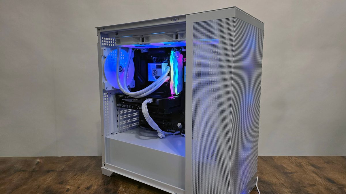 Grab a $560 saving on this 1440p-ready gaming PC with a 9800X3D and RTX 5060 Ti 16GB, now $1,859 — all-white CyberPower…