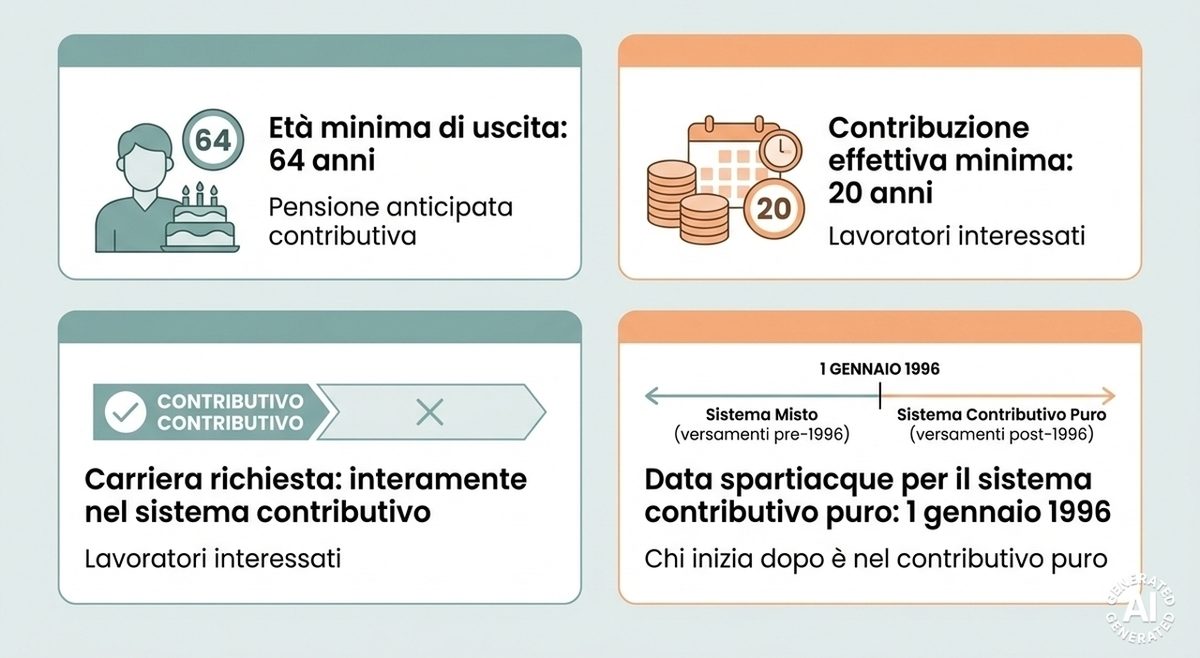 Pensione anticipata a 64 anni, ecco chi può già andarci: requisiti e condizioni