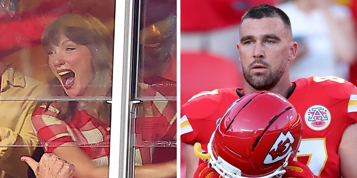 Taylor Swift’s Red Gingham Dress Has a Subtle Travis Kelce Easter Egg