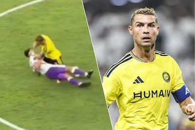 Niet de avond van woedende Cristiano Ronaldo: worstelpartij, cynisch applaus voor “Messi”-fans en stevige afgang in Azi…
