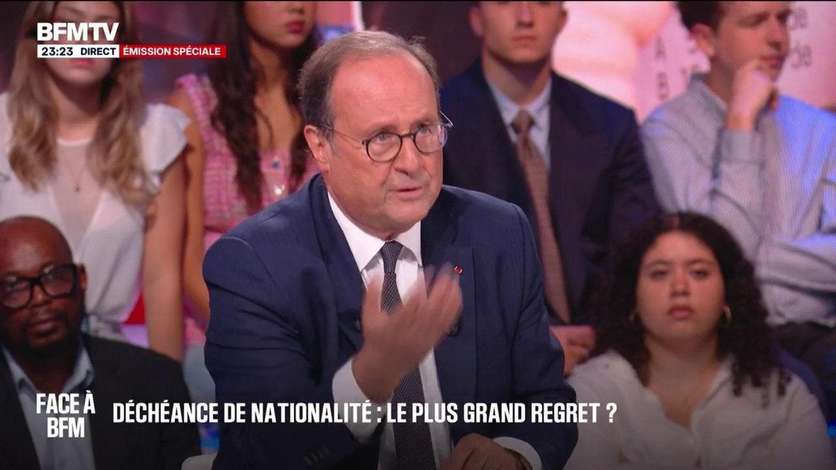 "Les Français qu'ils aient une double nationalité ou pas sont des Français", déclare François Hollande, ancien présiden…