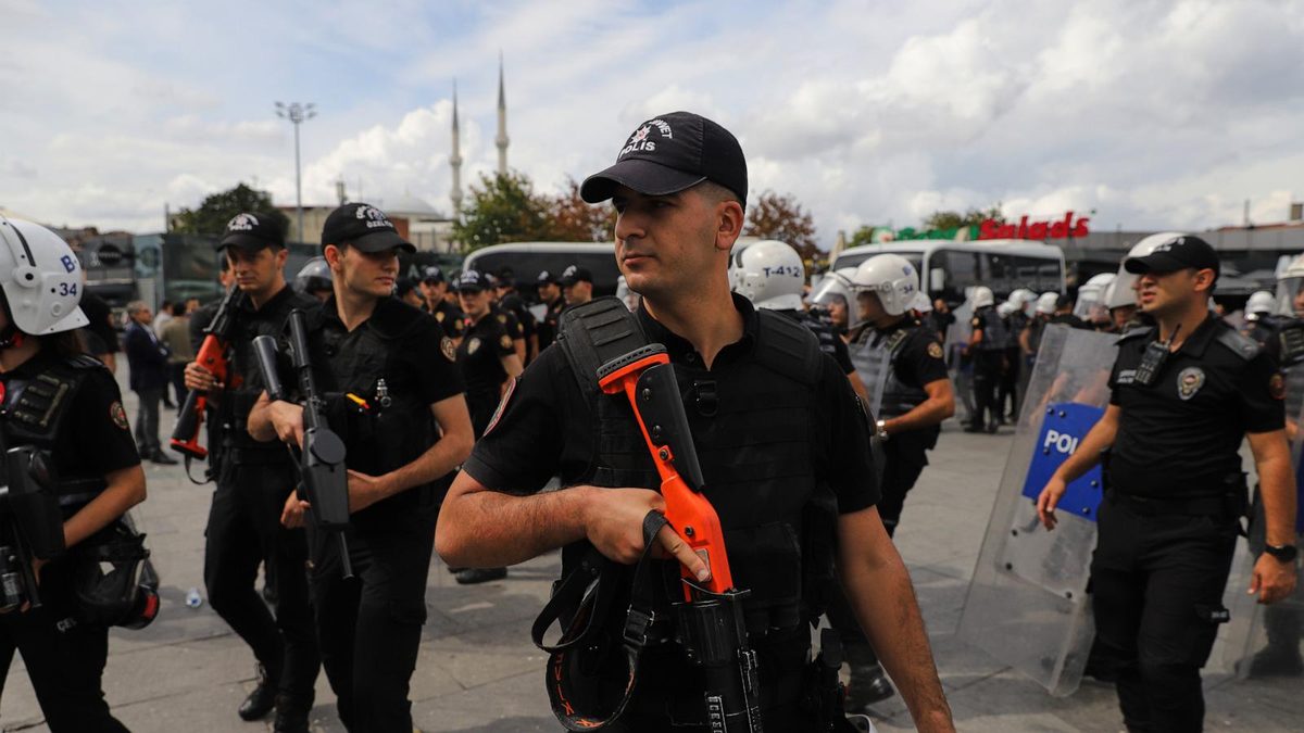 Police detain dozens at an Istanbul courthouse protest over LGBTQ+ crackdown